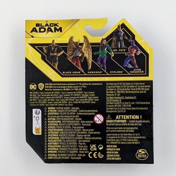 DC Spinmaster Black Adam Hawkman 4" Action Figure 1st Edition New - Picture 2 of 2